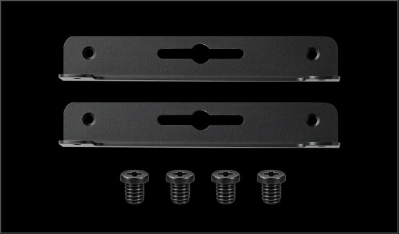 Mounting Brackets * 2 Screws * 4