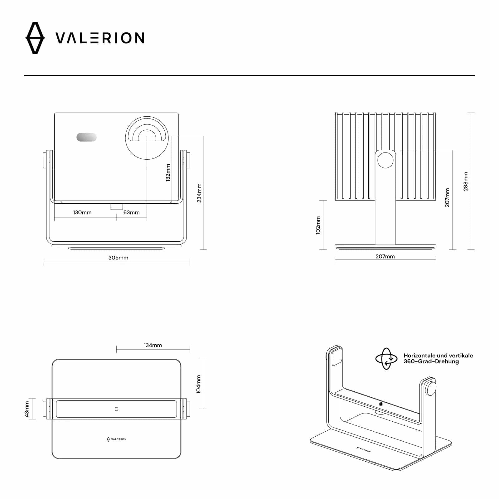 Valerion Desktop Gimbal Stand | Valerion Valerion Desktop Gimbal Stand | Valerion